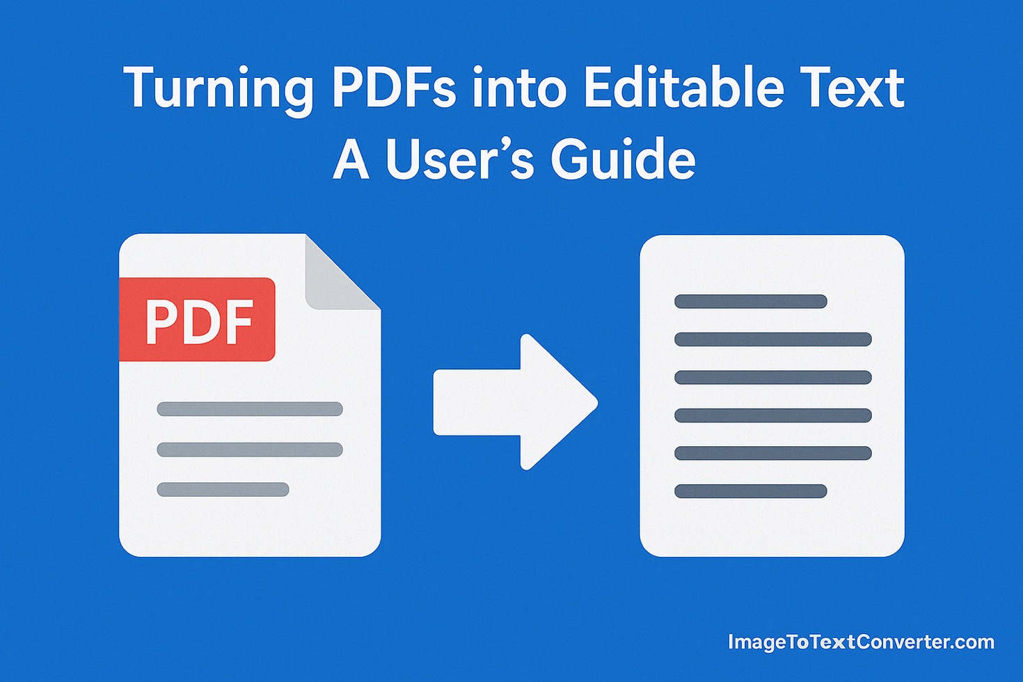 Turning PDFs into Editable Text: A User’s Guide